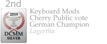 Keyboard Mods Cherry Public vote German Champion Lagertha  2019  DCMM  SILVER 2nd
